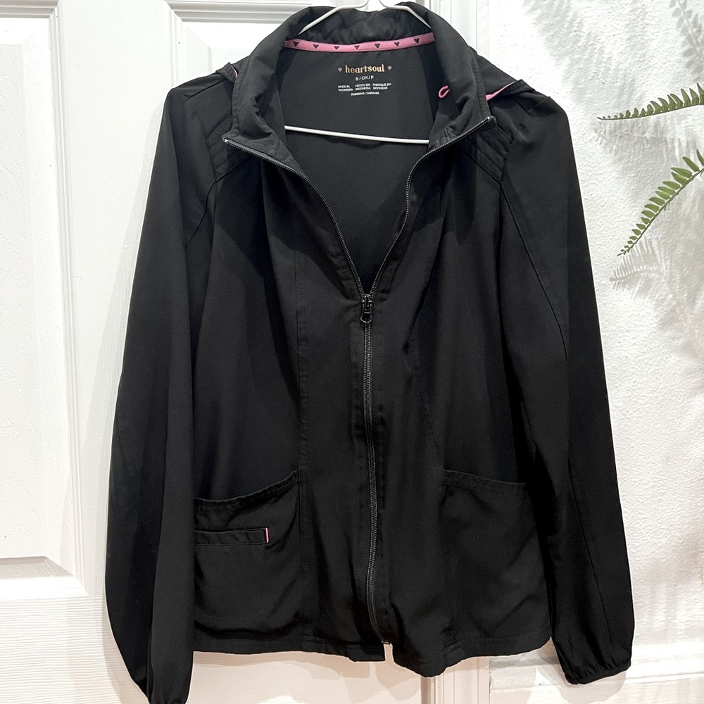 Heartsoul Zip Front 24 1/2 inch Warm-Up Scrub Jacket